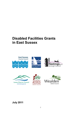 Disabled Facilities Grant in East Sussex