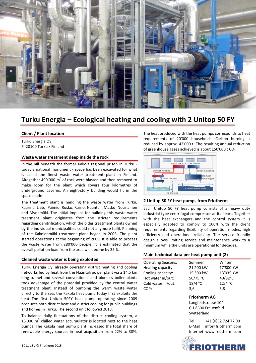 Turku Energia – Ecological Heating and Cooling with 2 Unitop 50 FY