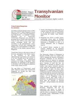 Transylvanian Hungarians for Autonomy 1