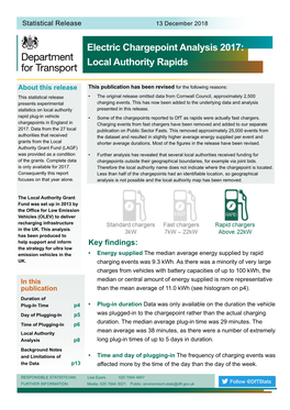 Electric Chargepoint Analysis 2017: Local Authority Rapids