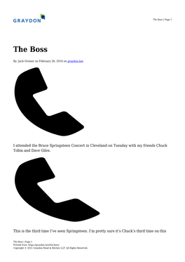 The Boss | Page 1
