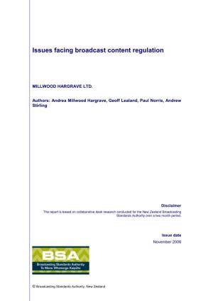 Review of Content Regulation Models