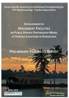 Development of House Boat Facilities Camps on PPP Model at Various