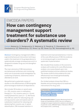 How Can Contingency Management Support Treatment for Substance Use Disorders? a Systematic Review