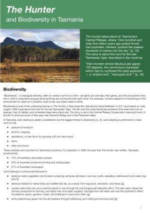 The Hunter and Biodiversity in Tasmania