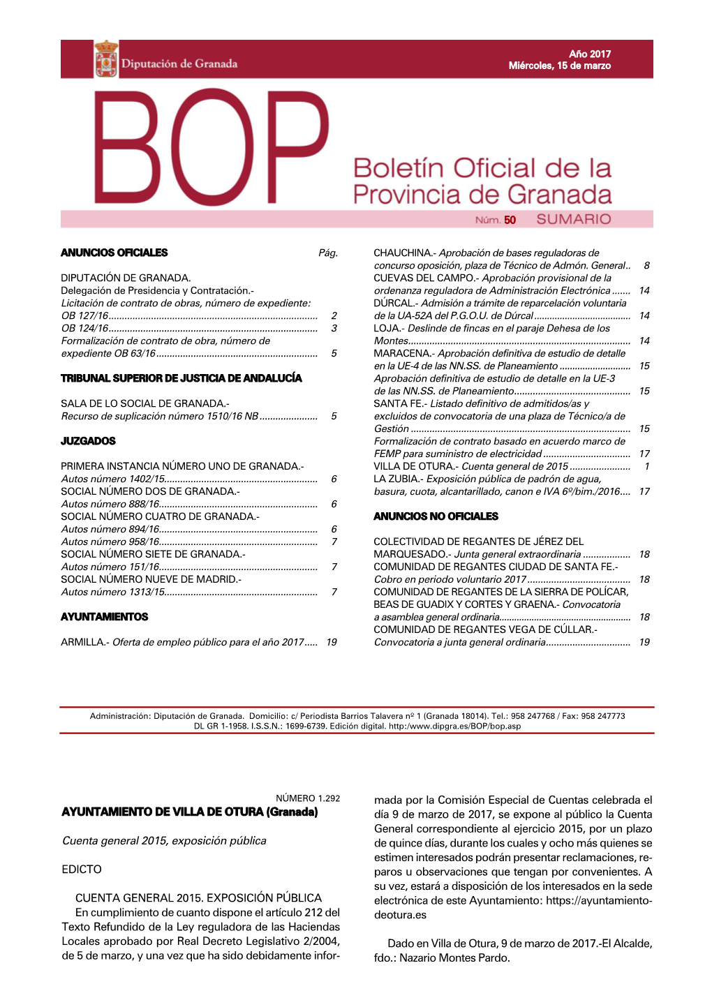 BOP 050, Mi.Rcoles 15 De Marzo.Qxd