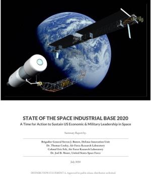 State of the Space Industrial Base 2020 Report