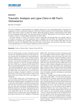 Traumatic Analepsis and Ligne Claire in GB Tran's