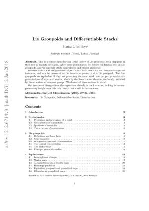 Lie Groupoids and Differentiable Stacks