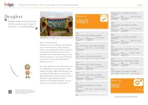 Deoghar Travel Guide - Page 1
