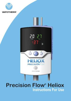Precision Flow® Heliox Instructions for Use | Vapotherm