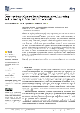 Ontology-Based Context Event Representation, Reasoning, and Enhancing in Academic Environments