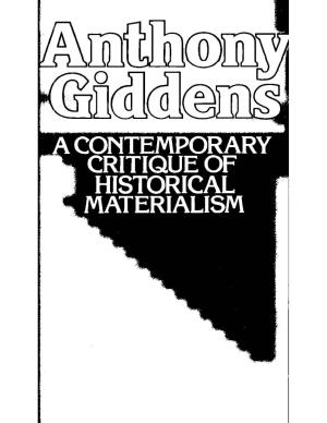 1 Contemporary Critique of Historical Materialism