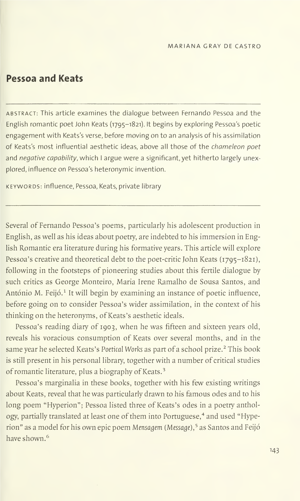 Fernando Pessoa As English Reader and Writer