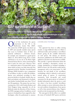 BAP Surveillance in Scotland