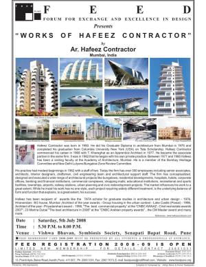 Ar. Hafeez Contractor.Cdr