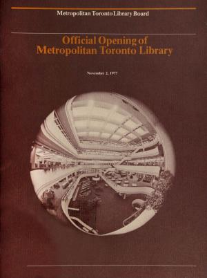 Metropolitan Toronto Library