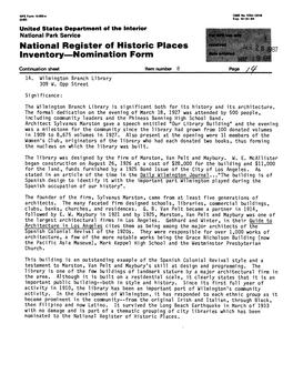 National Register Off Historic Places Inventory—Nomination Form
