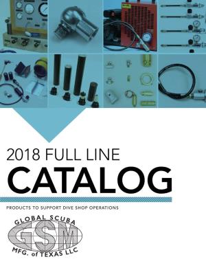 2018 Full Line Catalog Products to Support Dive Shop Operations Table of Contents