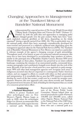 Changing Approaches to Management at the Tsankawi Mesa of Bandelier National Monument