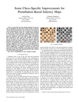 Some Chess-Specific Improvements for Perturbation-Based Saliency Maps