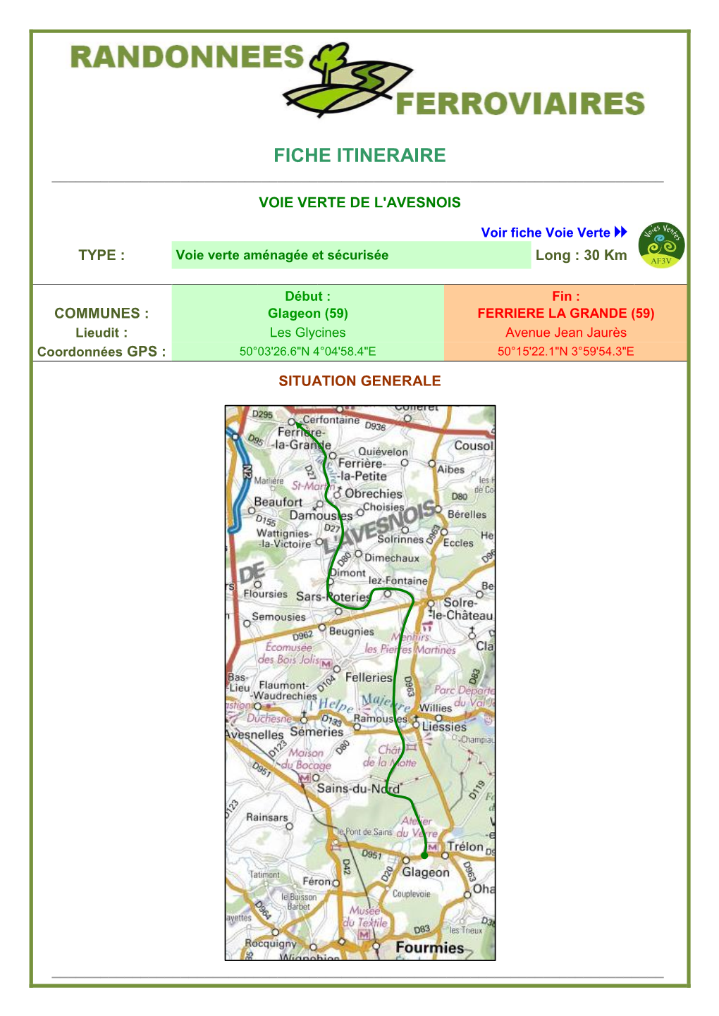 Fiche Itineraire ______