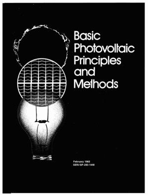 Basic Photovoltaic Principles and Methods Page Chapter 5