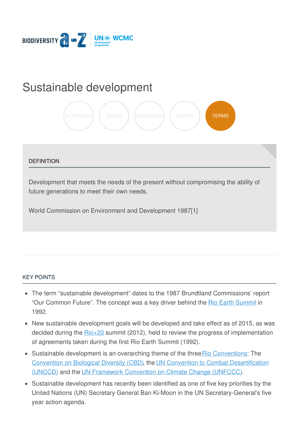 Sustainable Development