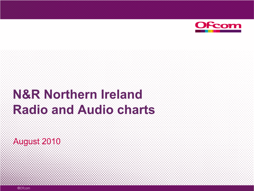 N&R Northern Ireland Radio and Audio Charts