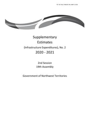 (Infrastructure Expenditures), No. 2, 2020-2021