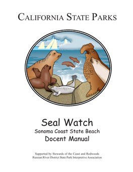 Seal Watch Sonoma Coast State Beach Docent Manual