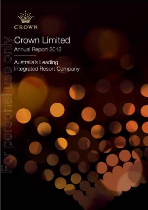 Crown Limited Annual Report 2012