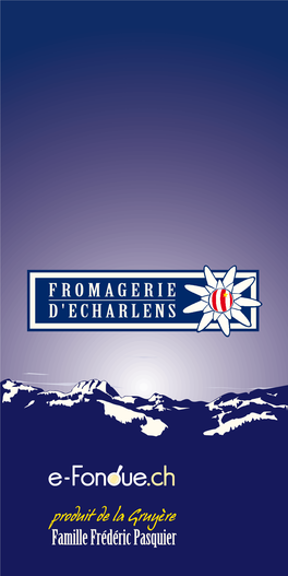 Brochure Fromagerie D'echarlens