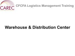 Warehouse and Distribution Center in Supply Chains 2