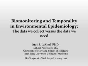 Biomonitoring and Temporality in Environmental Epidemiology: the Data We Collect Versus the Data We Need