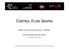Control Flow Graphs