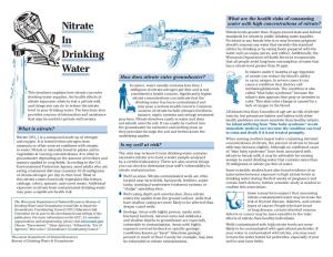 Nitrate in Drinking Water