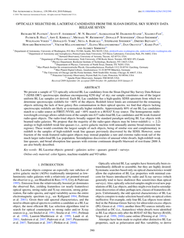 Optically Selected Bl Lacertae Candidates from the Sloan Digital Sky Survey Data Release Seven