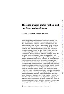 The Open Image: Poetic Realism and the New Iranian Cinema