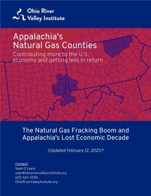 Appalachia's Natural Gas Counties Contributing More to the U.S