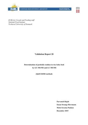 Validation Report 20