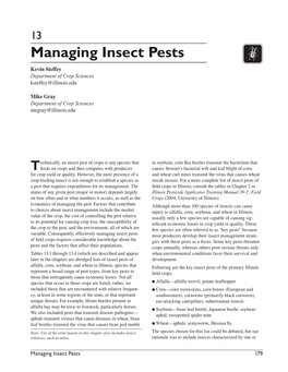 Managing Insect Pests