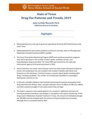 State of Texas Drug Use Patterns and Trends, 2019