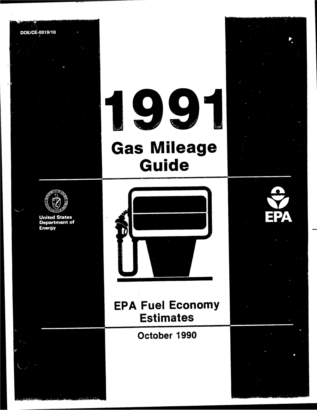 1991 Gas Mileage Guide: EPA Fuel Economy Estimates