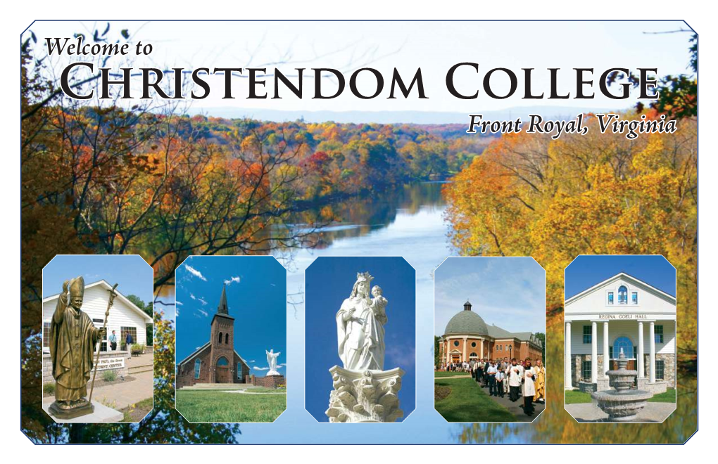 Christendom College Front Royal, Virginia 26