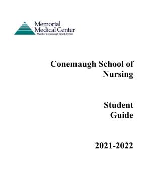 Conemaugh School of Nursing Student Guide 2021-2022
