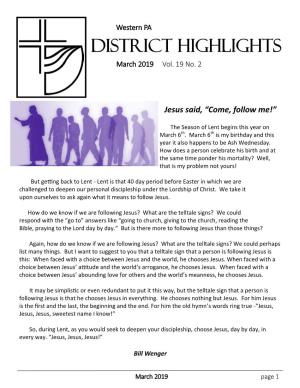 District Highlights March 2019 Vol