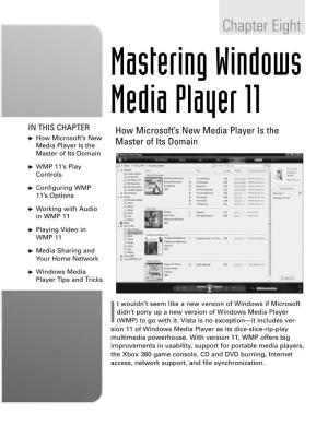 Mastering Windows Media Player 11
