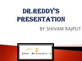 Dr. Reddy's Laboratories . Company  Dr