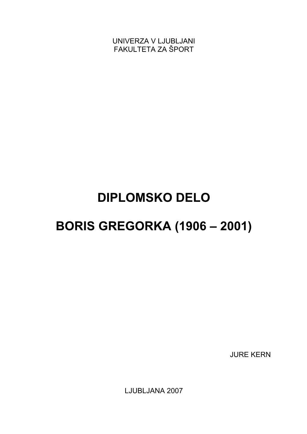 Diplomsko Delo Boris Gregorka
